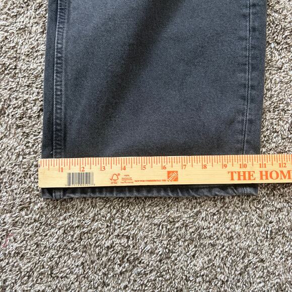 We The Free Deep Trance Dropped Boyfriend Jeans 32 Black Streetwear Wide Leg - Picture 10 of 12